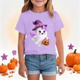 thumbnail image 2 of KPVEVIQ Toddler Halloween Shirt Kid Girl Boy Cute Pumpkin Ghost Graphic Tshirt Short Sleeve Tee Top Kids Spooky Season Fall Outfit, 2 of 8