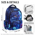 thumbnail image 5 of Chririnla Wolf Pattern Bookbag with Lightweight, Multiple Compartments traspirante 17 Inch School Bag for Outdoor Travel, 5 of 10