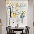 thumbnail image 3 of Easter Balloon Curtains for Living Room/French Door, Turquoise Truck Colorful Eggs Tree Gnomes Rabbit Tie Up Curtains 63 Inch Length Energy Saving Kitchen Curtains Shades for Windows 42"x63", 3 of 8