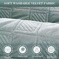 thumbnail image 3 of Sectional Sofa Cover, Velvet Sofa Slipcover Furniture Protector Anti-Slip Couch Covers Child Recliner Backrest Armchair Covers-Light blue-Rectangle110*210cm(43*83in), 3 of 7