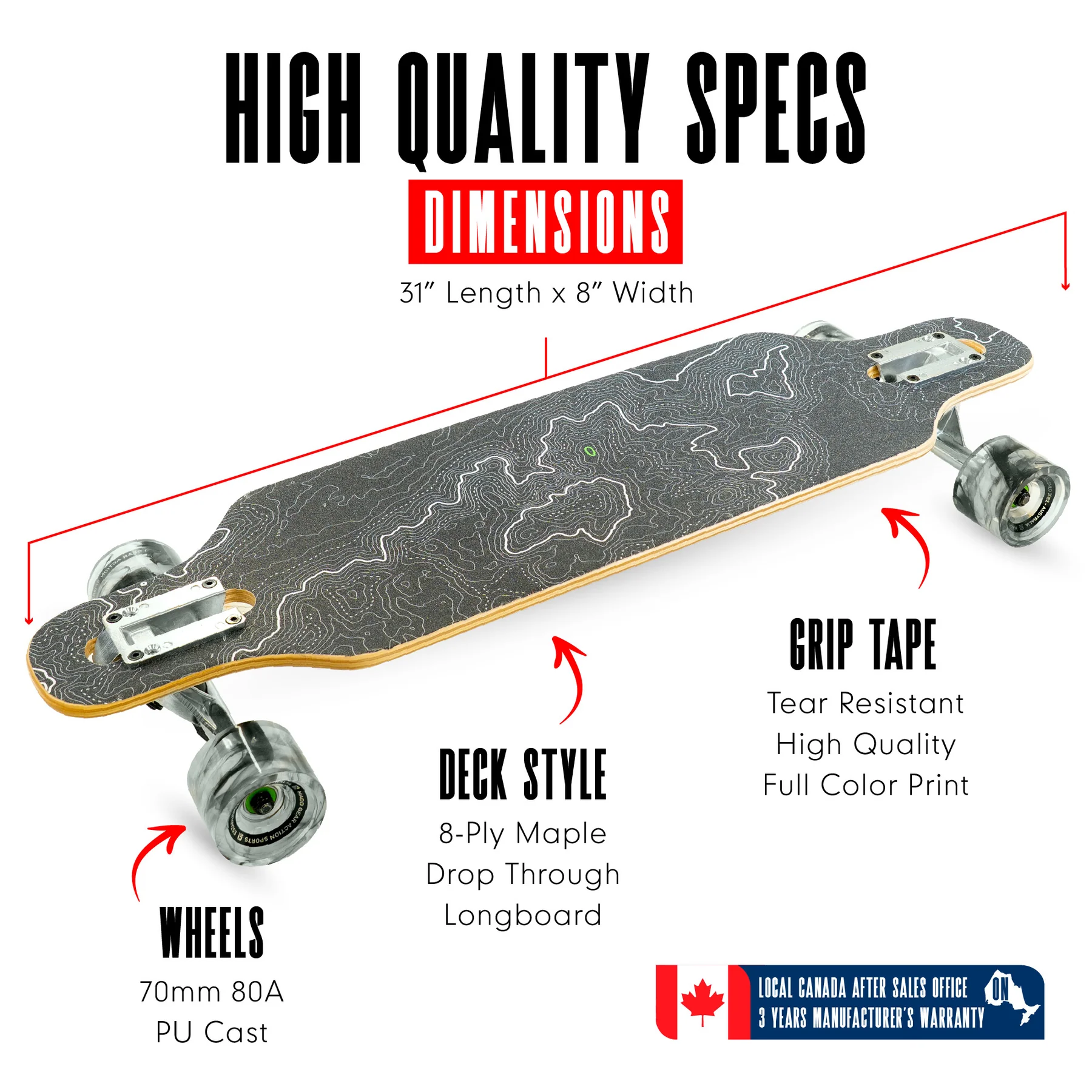 SKATEBOARD DROP THROUGH MADD GEAR 32