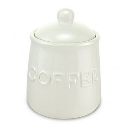 KOVOT Ceramic Coffee Jar With Air-Sealed Lid - Coffee Canister Measures: 4 3/4