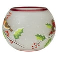 thumbnail image 5 of Northlight 5-Inch Hand Painted Finches and Pine Flameless Glass Candle Holder - 5", 5 of 6