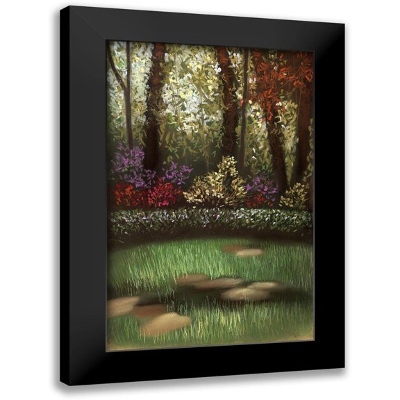 Ricci 10x14 Black Modern Framed Museum Art Print Titled - My Favorite Garden