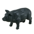 thumbnail image 1 of Black Ceramic Pig Shaped Coin Bank Butcher Chart Piggy Bank 6 in., 1 of 4