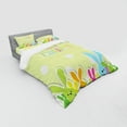 thumbnail image 3 of Ambesonne Easter Bedding Set 3 Pcs, Colorful Cartoon Bunnies, Twin, Multicolor, 3 of 3