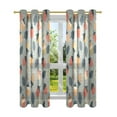 thumbnail image 7 of Yayeee Window Curtains Set of 2 for Living Room Light Filtering 63"x52", Gray Acorns Pattern, 7 of 7
