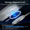 thumbnail image 4 of iPhone 16 Pro Max Étui, Bouton de Capture de Contrôle de Caméra, Compatible avec MagSafe, Protection Antichoc de Qualité Militaire, Étui de Téléphone iPhone 16 Pro Max, Étui Hybride Classique (HaloLock), Transparent, Gris Clair, 4 of 5