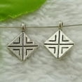 thumbnail image 3 of HOOUN 400pcs tibet silver diamond charms 18X13mm B3535, 3 of 4