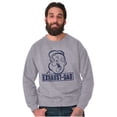 thumbnail image 5 of Funny Popeye Exhausted Dad Joke Men's Crewneck Sweatshirt Brisco Brands S, 5 of 6