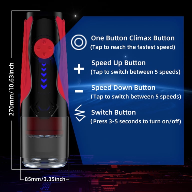 XBONP Automatic Male Masturbator Cup with Sucking & Powerful Thrusting  Rotating Modes, 3D Textured Adult Toys Sexual Stroking Accessories for Men  Self-Pleasure - Walmart.com