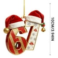 thumbnail image 2 of 67 Christmas Ornament, Funny 67 Ornament Decor Christmas Tree Hanging Ornaments, Six Seven Ornament, 67 Decorations Meme Grandk1d Birthday Gift Xmas Holiday Home Decor, 2 of 7