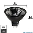 thumbnail image 2 of Ushio 20w 12v MR16 FL36 Black BAB JR Superline Refklekto Halogen Light Bulb, 2 of 2