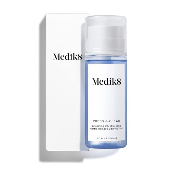 Tónico exfoliante facial Medik8 Press and Clear, 150 ml