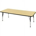 thumbnail image 2 of ECR4Kids 30in x 72in Rectangle Everyday T-Mold Adjustable Activity Table Maple/Maple/Black - Toddler Ball, 2 of 2