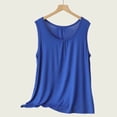 thumbnail image 4 of Horkkom Plus Size Tank Tops for Women Wide Strap Crew Neck Sleeveless Tops Loose Summer Flowy Tank Tops,XL-6XL, 4 of 9
