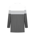 thumbnail image 6 of Women's Casual Loose Fit Long Sleeve Cardigan Coat Sweater Top Solid Color Lightweight Layering Piece for Fall | CSEONE,Gray XL, 6 of 9
