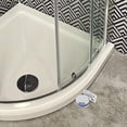 thumbnail image 2 of Heavy Duty 180 Degree Single Side Frameless Glass Door Hinge Replacement Metal Shower Door Hinge Round Glass Fastening Hinge, 2 of 7
