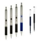 thumbnail image 1 of Bolígrafo de gel Zebra Pen G-402, acero inoxidable, punta fina, 0,5 mm, paquete de 4, 1 of 4