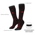 thumbnail image 4 of Fuzoiu Red Spider On The Web Print Adult Stockings,Crew Socks,Unisex Fashion Socks, Casual Sports Socks,Comfortable Crew Socks for Everyday Wear and Sports, 4 of 6