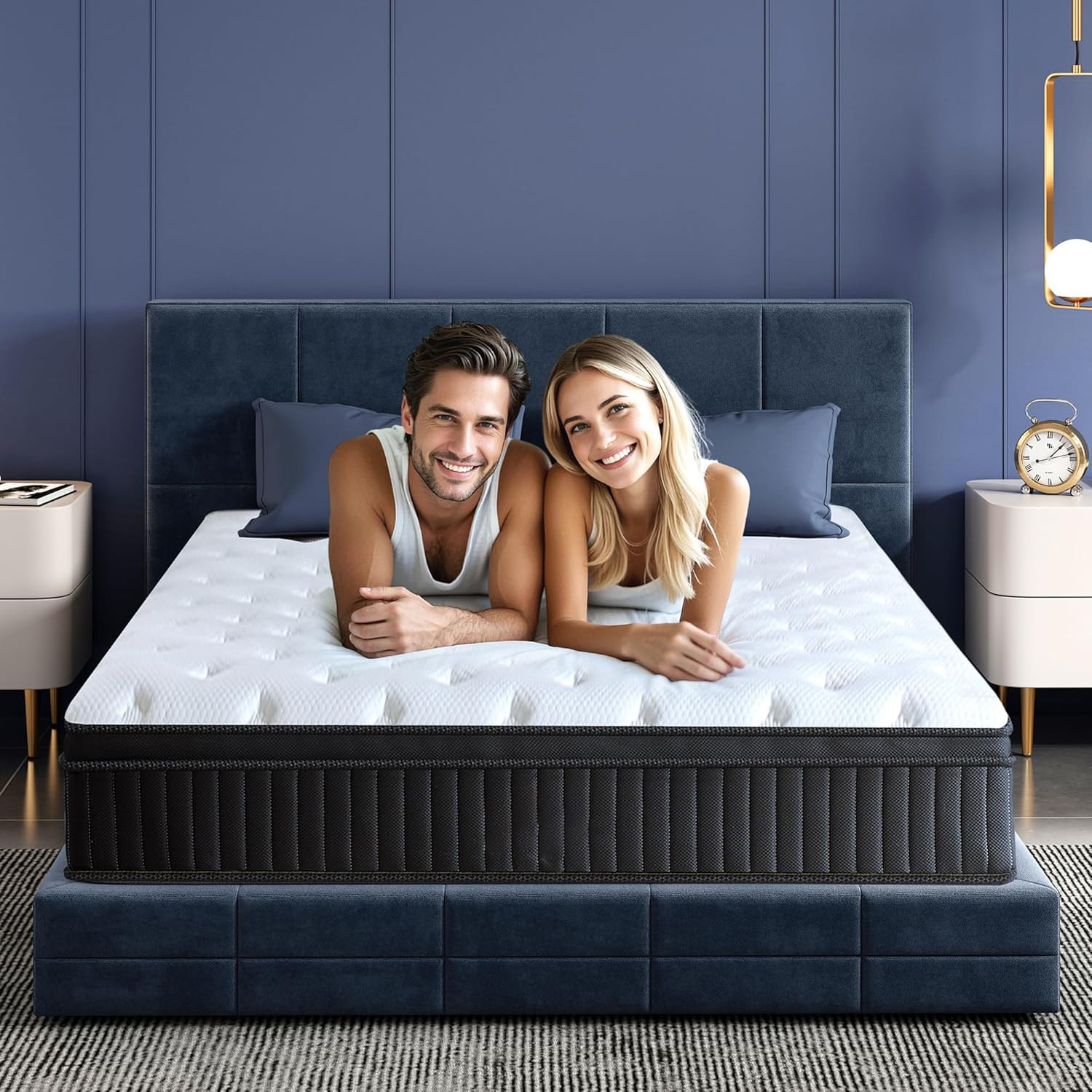 Twin XL Mattress, 10" Memory Foam Hybrid Mattress in a Box, Pocket Spring Mattress with Cooler Sleep and Pressure Relief, 39"*80"