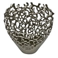 thumbnail image 2 of Bergamo Art 14" Decorative Handmade Aluminum Bird Nest Flower Vase, 2 of 7