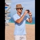 thumbnail image 5 of Camiseta Informal Henley de Corta con Cuello Mao para Hombre, Camiseta Texturizada de Playa para Verano. Azul XXL, 5 of 10