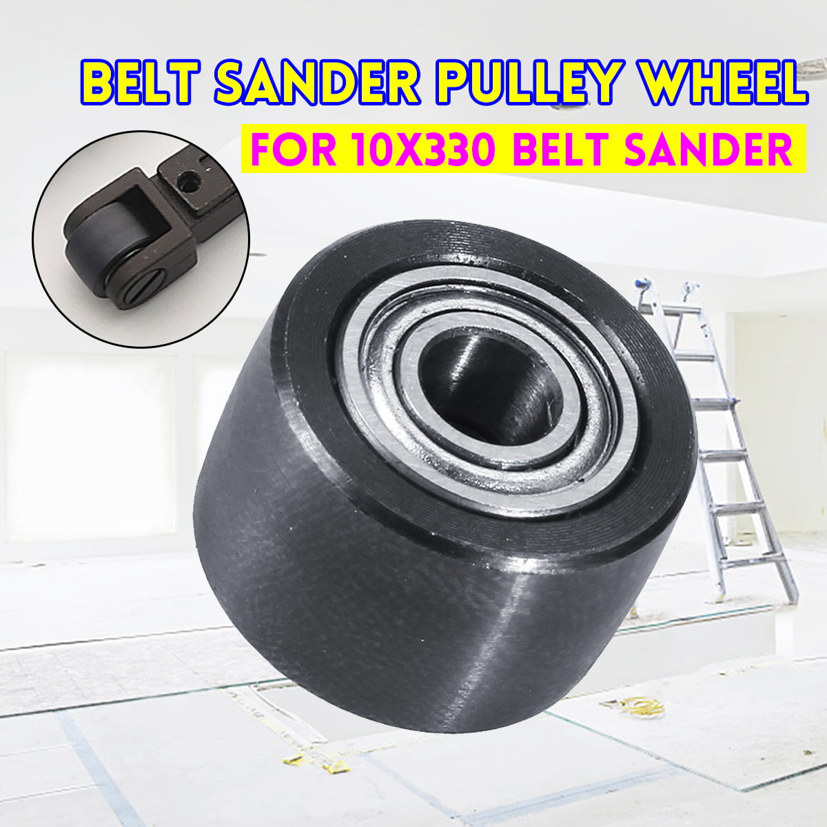 12mm Dia Durable Belt Sander Pulley Wheel Replacement For 10330 Air