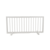 Cardinal Gates SG Wood Step Over Pet Gate - Adjustable Short Dog Gate - 20 Inches Tall - 28 Inches to 51 Inches Wide - White