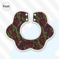 thumbnail image 3 of Hirioo Burgundy Peony Flowers for Baby Cotton Petal Bib Drool Bibs for Baby Boy Unisex, 3 of 9