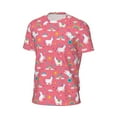 thumbnail image 6 of Wukai Yoga Unicorn Print Men's Short-Sleeved Mesh T-Shirt,Quick-Dry Short Sleeve Workout T-Shirt-3X-Large, 6 of 8