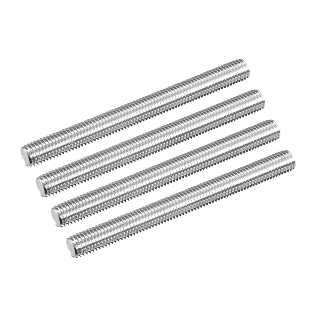 Unique Bargains Fully Threaded Rod M12 x 130mm 1.75mm Thread Pitch 304 Stainless Steel Right Hand Threaded Rods Bar Studs 4 Pack