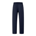 thumbnail image 7 of Men’s Relaxed Fit Elastic Waist Drawstring Pants Lightweight Casual Straight Leg Trousers with Pockets for Everyday Wear, 7 of 7