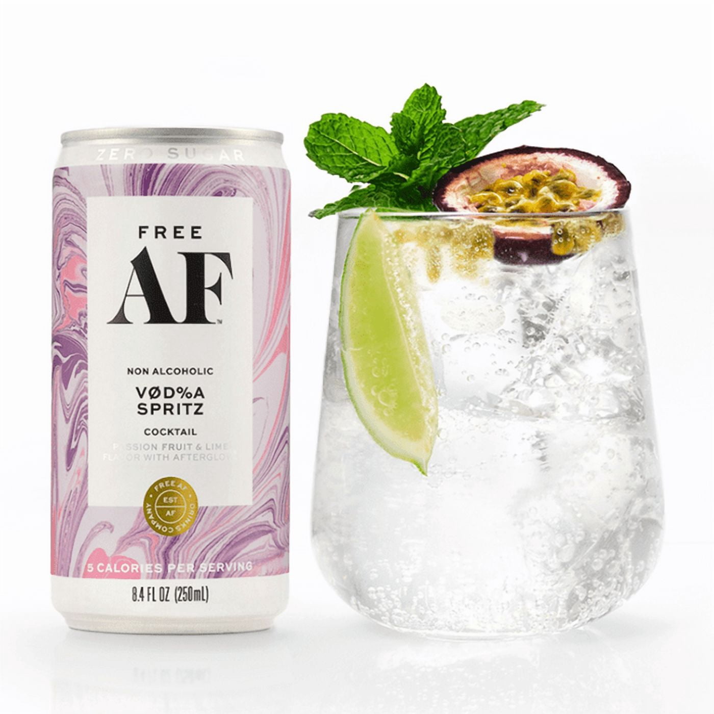 (Pack of 6), Free Af Non Alcoholic Vod%a Spritz Coctail, 1 lt