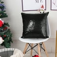 thumbnail image 4 of PiccoCasa 18"x18" Decorative Cushion Cover Sparkling Glitter Sequin Throw Pillowcase, Black, 4 of 8