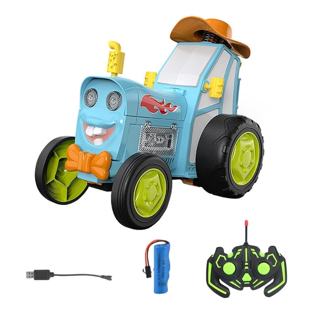 Coche Giratorio Juguete para Saltar RC Con Luces Y Música Niñas Adultos