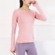 thumbnail image 3 of Camisas de entrenamiento de manga larga para mujer Camisas atléticas con orificio para el pulgar Camisetas sueltas activas para correr Zhivalor BST3010440-3, 3 of 5