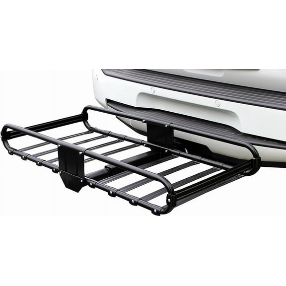 46 x21x6 inch Hitch Mount Steel Cargo Carrier Luggage Basket for 2" Hitch Receiver 500-lbs Capacity
