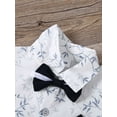 thumbnail image 4 of CARETOO Toddler Boy Clothes Suits Shirt Bowtie Suspender Pants Wedding Formal Outfit Cotton Fabric, 4 of 18