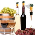 thumbnail image 3 of Shoreew Wine Bottle Stopper Pineapple Design Vacuum Sealed Twist Cap Reusable Champagne Stopper Red Wine Cork for Bar Tools Wine Gifts, 3 of 6