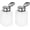 White, variant on 2pcs Solvent Alcohol Dispensers 200ml(6.8oz) Push Down Liquid Dispenser Pump Bottle with Sealing Stainless Steel Lid for Acetone Cleanser Polish Remover, White 200ml