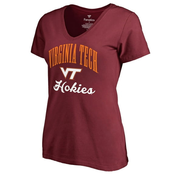 Women's Maroon Virginia Tech Hokies Victory Script T-Shirt