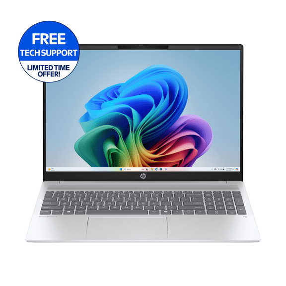 HP OmniBook 5 16 inch 2K Laptop Next Gen AI PC AMD Ryzen AI 7 350 16GB RAM 512GB SSD Glacier Silver