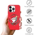 thumbnail image 5 of Christmas Print Phone Case for iPhone 8/SE 2022/7/SE 2020 4.7", with Aesthetics Pattern Design Soft TPU Silicone Xmas Cases, Shockproof Bumper Protector Camera Girls Women Cover, Santa Claus B, 5 of 6