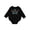 AB-Black, variant on Life is Better at the Cabin, Deer Antlers, Camping Baby Fleece Bodysuit