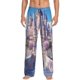 thumbnail image 1 of Balery Majestic Fantasy Castle Pantalones de pijama para hombre, pijama ultraligero, pantalón de descanso-Medium, 1 of 6