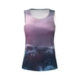 thumbnail image 3 of Picia lighthouse Waves Torrential Rain Pattern Women's Workout Tank Top,Breathable Activewear,Slim Fit Athletic Top,Versatile Workout Moisture-wicking top-Small, 3 of 9