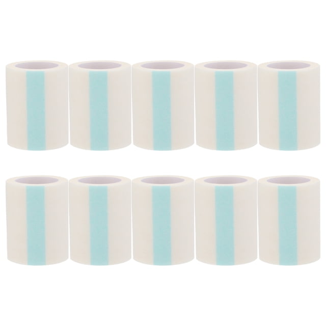 EeaseMX 10 rollos de cintas médicas para piel sensible, cintas quirúrgicas prácticas (blancas)
