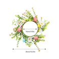 thumbnail image 4 of CUITING Spring Candle Ring Easter Egg Wreath Spring Decoration Wreath Christmas Lights Wreath Outdoor, 4 of 7