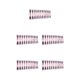 thumbnail image 1 of Seitruly 24 piezas de uñas postizas, diseño de ataúd, cubierta completa, estilo degradado a presión elegante, puntas de uñas artificiales, Type8 NO8, 1 of 6
